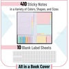 image:imageMr Pen Sticky Notes Set 410 Pack Ruled Dotted amp Blank Notes  with 150 Index Tabs Divider Sticky Pads for Bible Study Office School PlanningMuted Pastel