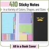 image:imageMr Pen Sticky Notes Set 410 Pack Ruled Dotted amp Blank Notes  with 150 Index Tabs Divider Sticky Pads for Bible Study Office School PlanningPastel