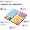 image:imageMr Pen Sticky Notes Set 410 Pack Ruled Dotted amp Blank Notes  with 150 Index Tabs Divider Sticky Pads for Bible Study Office School PlanningVibrant