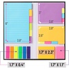 image:imageMr Pen Sticky Notes Set 410 Pack Ruled Dotted amp Blank Notes  with 150 Index Tabs Divider Sticky Pads for Bible Study Office School PlanningVibrant