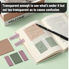 image:imageMr Pen Transparent Sticky Notes Set 200 Sheets Transparent Sticky Notes and Planner Tabs with Black Fineliner Pen for Bible Study Office School Planning Journaling amp OrganizationMoss  Mauve