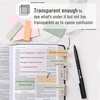image:imageMr Pen Transparent Sticky Notes Set 200 Sheets Transparent Sticky Notes and Planner Tabs with Black Fineliner Pen for Bible Study Office School Planning Journaling amp OrganizationPastel 2