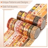 image:imageMr Pen Washi Tape Set 21 Rolls Assorted Sizes Floral  5 YardsRoll Washi Tape for Scrapbook Arts Crafts Journals and PlannersAutumn Leaves