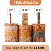 image:imageMr Pen Washi Tape Set 21 Rolls Assorted Sizes Floral  5 YardsRoll Washi Tape for Scrapbook Arts Crafts Journals and PlannersAutumn Leaves