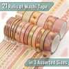 image:imageMr Pen Washi Tape Set 21 Rolls Assorted Sizes Floral  5 YardsRoll Washi Tape for Scrapbook Arts Crafts Journals and PlannersBoho