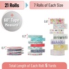 image:imageMr Pen Washi Tape Set 21 Rolls Assorted Sizes Floral  5 YardsRoll Washi Tape for Scrapbook Arts Crafts Journals and PlannersFloral