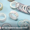 image:imageMr Pen Washi Tape Set 21 Rolls Assorted Sizes Floral  5 YardsRoll Washi Tape for Scrapbook Arts Crafts Journals and PlannersFloral