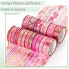 image:imageMr Pen Washi Tape Set 21 Rolls Assorted Sizes Floral  5 YardsRoll Washi Tape for Scrapbook Arts Crafts Journals and PlannersFloral Pink