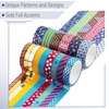 image:imageMr Pen Washi Tape Set 21 Rolls Assorted Sizes Floral  5 YardsRoll Washi Tape for Scrapbook Arts Crafts Journals and PlannersGeometric Groove