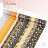 image:imageMr Pen Washi Tape Set 21 Rolls Assorted Sizes Floral  5 YardsRoll Washi Tape for Scrapbook Arts Crafts Journals and PlannersGolden Hives