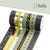 image:imageMr Pen Washi Tape Set 21 Rolls Assorted Sizes Floral  5 YardsRoll Washi Tape for Scrapbook Arts Crafts Journals and PlannersMidnight Garden