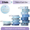 image:imageMr Pen Washi Tape Set 21 Rolls Assorted Sizes Floral  5 YardsRoll Washi Tape for Scrapbook Arts Crafts Journals and PlannersOcean Breeze