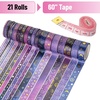 image:imageMr Pen Washi Tape Set 21 Rolls Assorted Sizes Floral  5 YardsRoll Washi Tape for Scrapbook Arts Crafts Journals and PlannersOuter Space