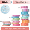 image:imageMr Pen Washi Tape Set 21 Rolls Assorted Sizes Floral  5 YardsRoll Washi Tape for Scrapbook Arts Crafts Journals and PlannersPastel Bliss