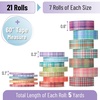 image:imageMr Pen Washi Tape Set 21 Rolls Assorted Sizes Floral  5 YardsRoll Washi Tape for Scrapbook Arts Crafts Journals and PlannersPlaid Design
