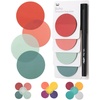 image:imageMr Pen Round Transparent Sticky Notes 18 4 Pads with Black Fineliner 200 Sheets Smooth Writing WaterResistant Clean Removal EasyPeel Sticky Notes for Bible Journaling amp PlanningVintage