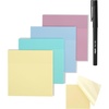 image:imageMr Pen Transparent Sticky Notes 3 x 3 4 Pads 200 Sheets Vintage Colors See Through SelfAdhesive Notes with Fineliner for Bible Journaling and Studying WaterResistant Clean RemovalMorandi