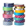 image:imageMr Pen Washi Tape Set 21 Rolls Assorted Sizes Floral  5 YardsRoll Washi Tape for Scrapbook Arts Crafts Journals and PlannersGeometric Groove
