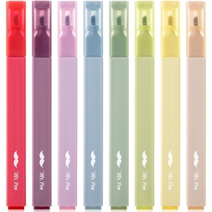 image:imageMr Pen Aesthetic Bible Highlighters No Bleed Through Assorted Color 8 pcs Cute Highlighter for Journaling Supplies and School Accessories Bible Highlighters and Pens No BleedMuted Pastel