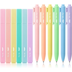 image:imageMr Pen Aesthetic Highlighters and Gel Pens 12 Pack Boho Colors Bible Highlighters No Bleed Fine Point 07mm Gel Pens Fast Dry and No Smear for Bible Journaling Planner School SuppliesPastel