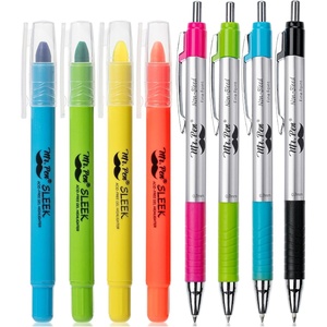 image:imageMr Pen Bible Highlighters and Pens No Bleed 8 Pack Colorful Ink Pens 07mm for Highlighting Bullet Journaling NoteTaking Summarizing Bible Study Planning School and Office Use1 Count Pack of 8