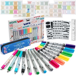 image:imageMr Pen Bible Journaling Kit for Women Bible Highlighters and Pens No Bleed Tabs Stencils Ruler Fineliners amp Pencil Case for Devotions Prayer amp Christian Gifts