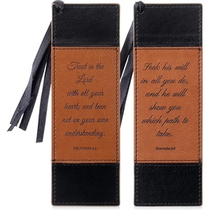 image:imageMr Pen Christian Faux Leather Bookmarks 2 Pack Bible Verse Religious Book Mark