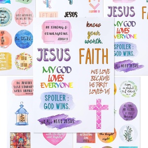 image:imageMr Pen Christian Stickers 49 Pcs Religious Jesus Bible Journaling Faith Stickers for Water Bottles Scripture