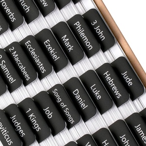 image:imageMr Pen Laminated Bible Tabs 75 pcs EasytoRead amp Apply Tear Resistant Index Tabs for Women and Men Bible Study Journaling Prayer amp Scripture NavigationBlack