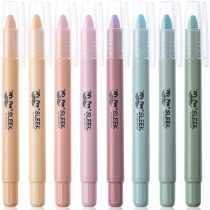 image:imageMr Pen No Bleed Gel Highlighters Fluorescent Assorted Colors 12 Pack Bible Highlighters and Pens No Bleed Bible Markers for Study Journaling School Supplies and AccessoriesPastel Colors 2