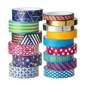 image:imageMr Pen Washi Tape Set 21 Rolls Assorted Sizes Floral  5 YardsRoll Washi Tape for Scrapbook Arts Crafts Journals and PlannersGeometric Groove