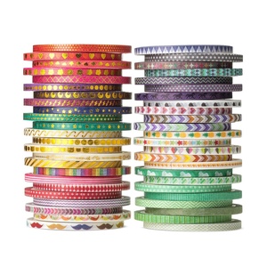 image:imageMr Pen Washi Tape Set 21 Rolls Assorted Sizes Floral  5 YardsRoll Washi Tape for Scrapbook Arts Crafts Journals and PlannersGold Foil Print
