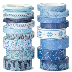 image:imageMr Pen Washi Tape Set 21 Rolls Assorted Sizes Floral  5 YardsRoll Washi Tape for Scrapbook Arts Crafts Journals and PlannersOcean Breeze