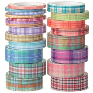 image:imageMr Pen Washi Tape Set 21 Rolls Assorted Sizes Floral  5 YardsRoll Washi Tape for Scrapbook Arts Crafts Journals and PlannersPlaid Design
