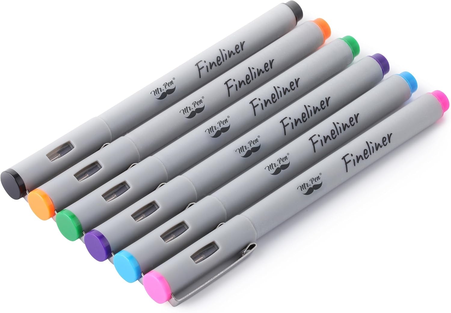 image:imageMr Pen Colored Fineliner Pens 6 Pack 02mm Ultra Fine Point Smooth Bible Journaling Pens for Detailed Drawing NoteTaking Coloring Sketching Planning amp Art Projects School Supplies