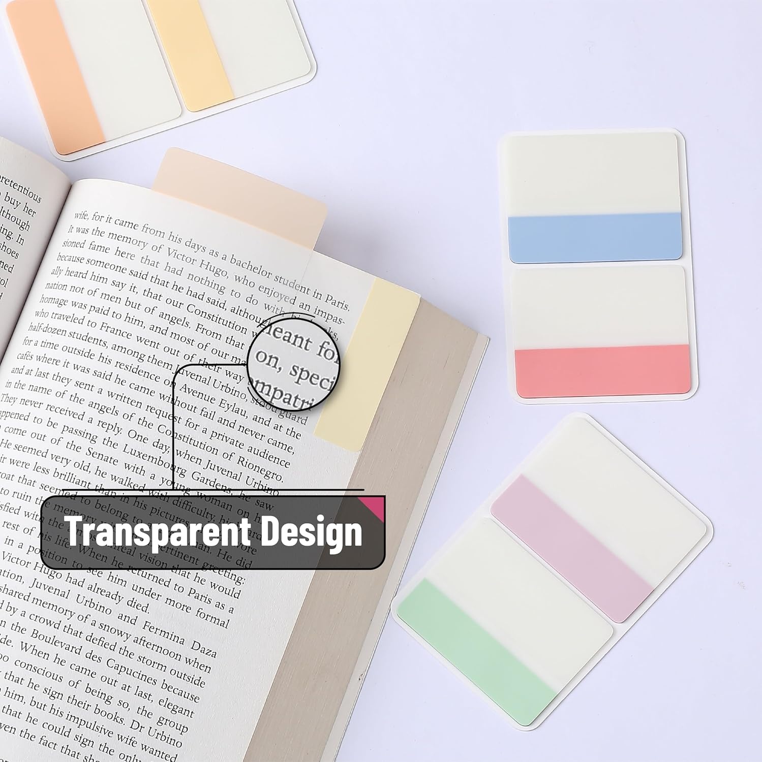 image:imageMr Pen Sticky Index Tabs 500 pcs 21 Sets Pastel  Writable Colored Page Markers for Reading Notes Books Binders Notebook Folders and Classify Files WaterResistantPastel