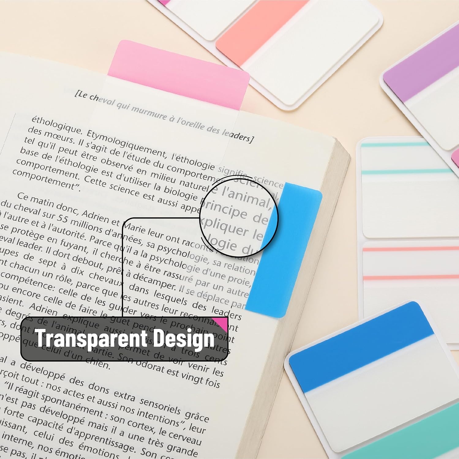 image:imageMr Pen Sticky Index Tabs 500 pcs 21 Sets Pastel  Writable Colored Page Markers for Reading Notes Books Binders Notebook Folders and Classify Files WaterResistantFlamingo