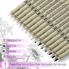 image:imageMr Pen  Art Pens Multiliners Fineliner Ink Pens Set of 8 Technical Drawing pen Pigment Pen Fine Point Black Waterproof for Art Watercolor Sketching Micro Drawing for Bible Journaling16 Tip Sizes02 to 3 mm