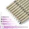 image:imageMr Pen  Art Pens Multiliners Fineliner Ink Pens Set of 8 Technical Drawing pen Pigment Pen Fine Point Black Waterproof for Art Watercolor Sketching Micro Drawing for Bible Journaling10 Tip Sizes015 to 07 mm