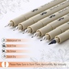 image:imageMr Pen  Art Pens Multiliners Fineliner Ink Pens Set of 8 Technical Drawing pen Pigment Pen Fine Point Black Waterproof for Art Watercolor Sketching Micro Drawing for Bible Journaling6 Tip Sizes02 to 05 mm