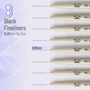 image:imageMr Pen 025mm Micro Fine Point Pens 4 Pack Black Ink Ultra Fine Point Waterproof AcidFree NoSmear QuickDry Fineliner Pens for Drawing Sketching Journaling Outlines amp Everyday WritingBlack