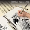 image:imageMr Pen 025mm Micro Fine Point Pens 4 Pack Black Ink Ultra Fine Point Waterproof AcidFree NoSmear QuickDry Fineliner Pens for Drawing Sketching Journaling Outlines amp Everyday WritingBlack
