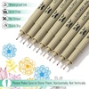 image:imageMr Pen 025mm Micro Fine Point Pens 4 Pack Black Ink Ultra Fine Point Waterproof AcidFree NoSmear QuickDry Fineliner Pens for Drawing Sketching Journaling Outlines amp Everyday WritingMulticolor