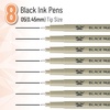 image:imageMr Pen 025mm Micro Fine Point Pens 4 Pack Black Ink Ultra Fine Point Waterproof AcidFree NoSmear QuickDry Fineliner Pens for Drawing Sketching Journaling Outlines amp Everyday WritingBlack