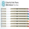 image:imageMr Pen 025mm Micro Fine Point Pens 4 Pack Black Ink Ultra Fine Point Waterproof AcidFree NoSmear QuickDry Fineliner Pens for Drawing Sketching Journaling Outlines amp Everyday WritingColorful