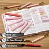 image:imageMr Pen Aesthetic Highlighters and Ballpoint Pens No Bleed 12 Pack Pastel Colors Bible Highlighters and Black Ink Pens No Bleed Fast Dry and No Smear for Bible Journaling PlannerShades of Pink