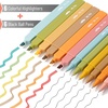 image:imageMr Pen Aesthetic Highlighters and Ballpoint Pens No Bleed 12 Pack Pastel Colors Bible Highlighters and Black Ink Pens No Bleed Fast Dry and No Smear for Bible Journaling PlannerWarm Fall