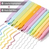 image:imageMr Pen Aesthetic Highlighters and Ballpoint Pens No Bleed 12 Pack Pastel Colors Bible Highlighters and Black Ink Pens No Bleed Fast Dry and No Smear for Bible Journaling PlannerSpring Pastel