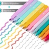 image:imageMr Pen Aesthetic Highlighters and Ballpoint Pens No Bleed 12 Pack Pastel Colors Bible Highlighters and Black Ink Pens No Bleed Fast Dry and No Smear for Bible Journaling PlannerSummer Delight