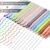 image:imageMr Pen Aesthetic Highlighters and Ballpoint Pens No Bleed 12 Pack Pastel Colors Bible Highlighters and Black Ink Pens No Bleed Fast Dry and No Smear for Bible Journaling PlannerPastel